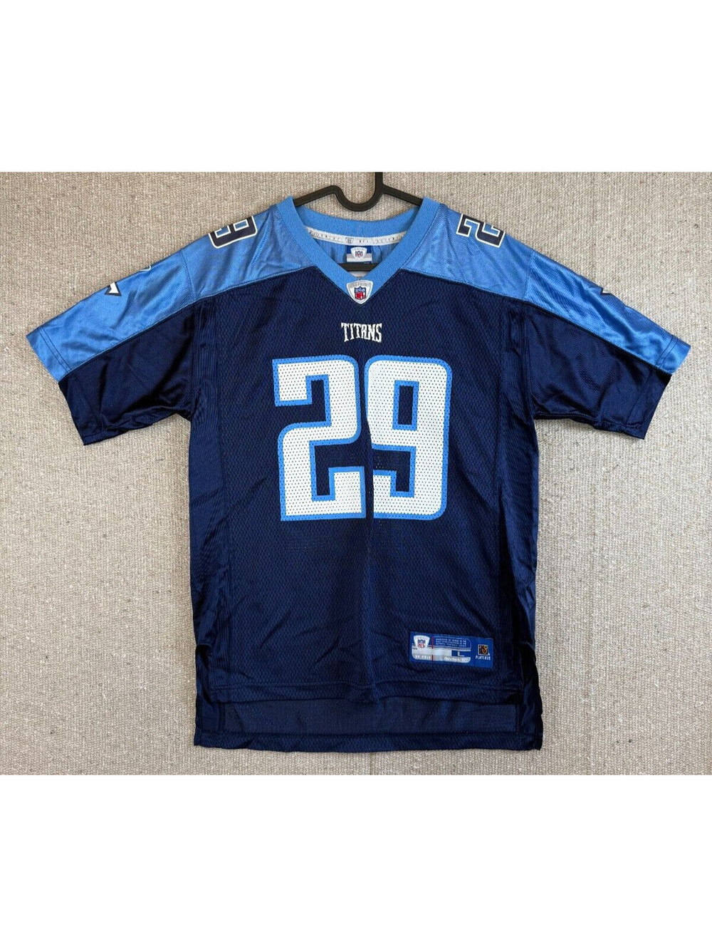 Reebok Youth Sz Large/Womens Medium Tenesse Titans Jersey BROWN #29 NFL